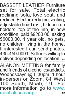 BASSETT LEATHER Furniture set for sale: Total electric reclining sofa, love seat, and recliner  Electric reclining se   