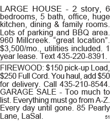 LARGE HOUSE - 2 story, 6 bedrooms, 5 bath, office, huge kitchen, dining & family rooms  Lots of parking and BBQ area    