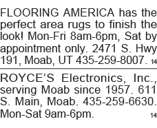 FLOORING AMERICA has the perfect area rugs to finish the look  Mon-Fri 8am-6pm, Sat by appointment only  2471 S  Hwy    