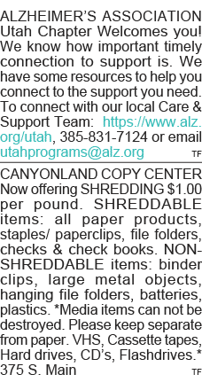 ALZHEIMER S ASSOCIATION Utah Chapter Welcomes you  We know how important timely connection to support is  We have som   