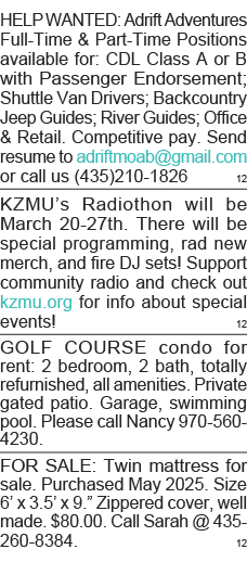 HELP WANTED: Adrift Adventures Full-Time & Part-Time Positions available for: CDL Class A or B with Passenger Endorse   