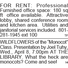 FOR RENT: Professional Furnished office space: 180 sq ft office available  Attractive lobby, shared conference room a   