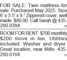 FOR SALE: Twin mattress for sale  Purchased May 2025  Size 6  x 3 5  x 9   Zippered cover, well made   80 00  Call Sa   