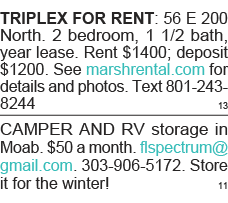 TRIPLEX FOR RENT: 56 E 200 North  2 bedroom, 1 1 2 bath, year lease  Rent  1400; deposit  1200  See marshrental com f   
