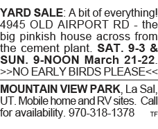 YARD SALE: A bit of everything  4945 OLD AIRPORT RD - the big pinkish house across from the cement plant  SAT  9-3 &    