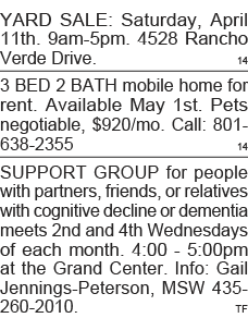 YARD SALE: Saturday, April 11th  9am-5pm  4528 Rancho Verde Drive  14 3 BED 2 BATH mobile home for rent  Available Ma   