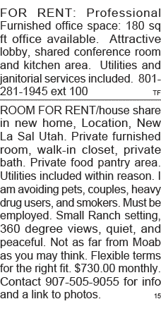 FOR RENT: Professional Furnished office space: 180 sq ft office available  Attractive lobby, shared conference room a   