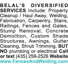 BELAL S DIVERSIFIED SERVICES Include: Property Cleanup   Haul Away, Welding, Fabrication, Carpentry, Stairs, Railings   