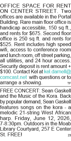 OFFICE SPACE FOR RENT ON CENTER STREET  Two offices are available in the Portal Building  Rare main floor office is h   