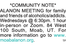 *COMMUNITY NOTE* ALANON MEETING for family and friends of alcoholics addicts  Wednesdays   6:30pm  1 hour in-person o   