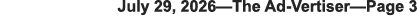 July 29, 2026â€”The Ad-Vertiserâ€”Page 3