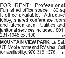 FOR RENT: Professional Furnished office space: 180 sq ft office available  Attractive lobby, shared conference room a   