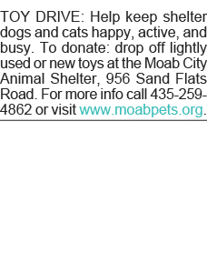 TOY DRIVE: Help keep shelter dogs and cats happy, active, and busy  To donate: drop off lightly used or new toys at t   