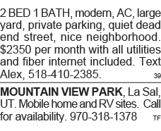 2 BED 1 BATH, modern, AC, large yard, private parking, quiet dead end street, nice neighborhood   2350 per month with   