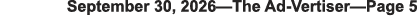 September 30, 2026â€”The Ad-Vertiserâ€”Page 5